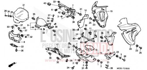 CAPOT XL650VY de 2000